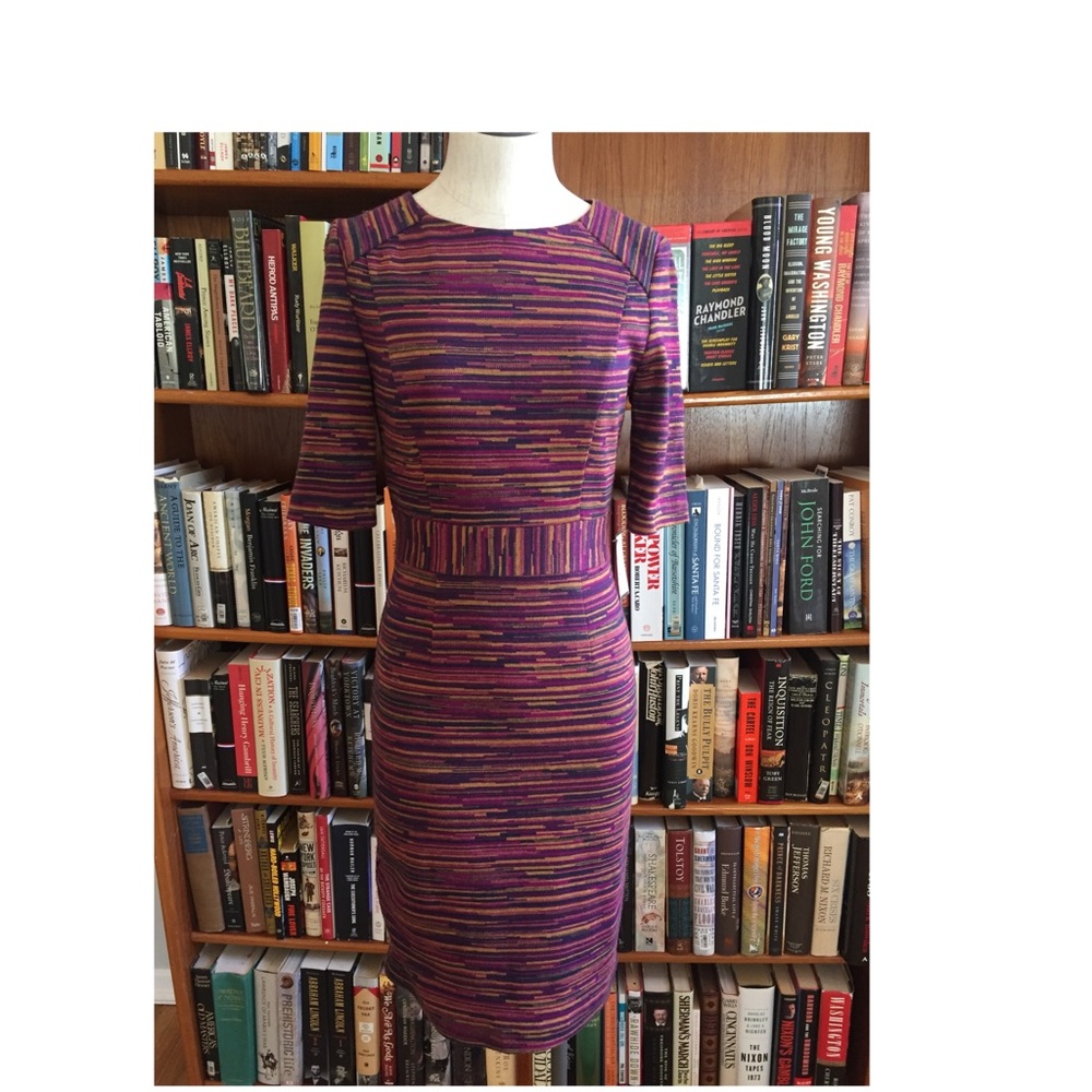 Trina Turk Mauve striped sweater dress NWT